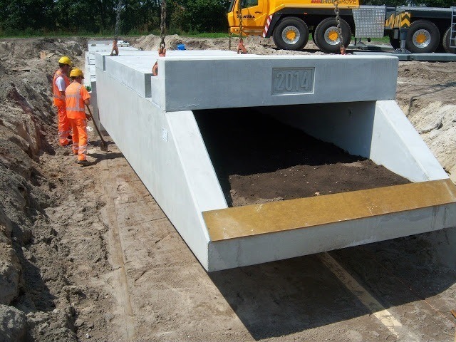 Betonnen duiker Tilburg