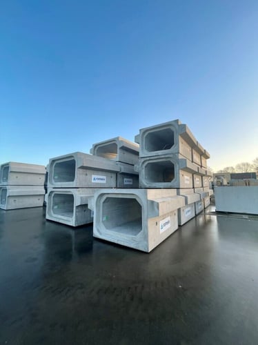 Rechthoekige prefab betonnen duiker
